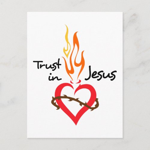 Trust in Jesus Postcard