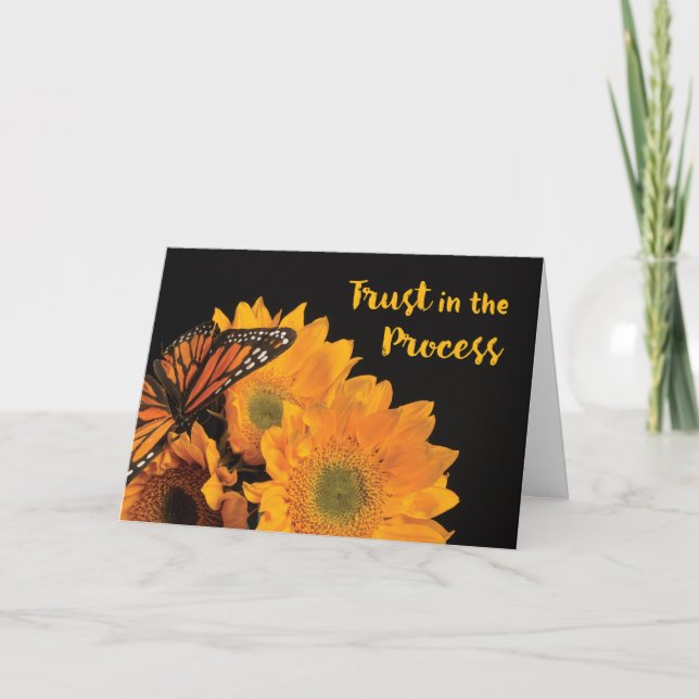 Trust in Process 12 Step Recovery Anniversary Card (Front)