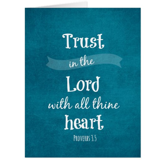 Trust in the Lord Bible Verse (Front)