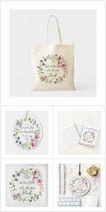 Trust in the Lord Bible Verse Botanical Floral