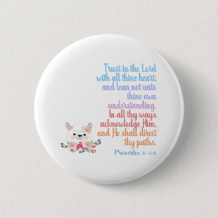 Trust in the Lord Bible Verse Button