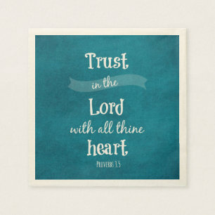 Trust in the Lord Bible Verse Napkins