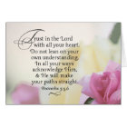 Trust in the Lord Encouragement Card | Zazzle.com