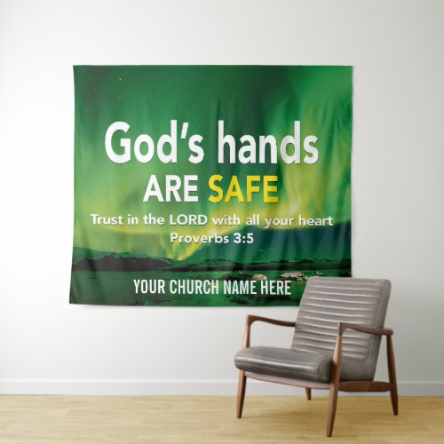 TRUST IN THE LORD Christian Church Wall Art Tapestry
