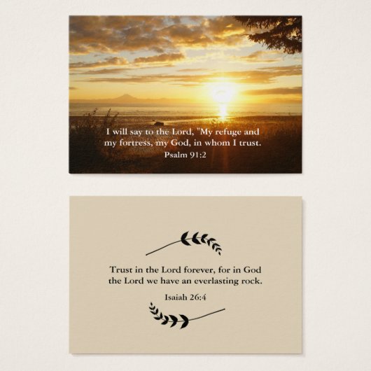 Trust in the Lord Christian Inspiration Card (Front & Back)