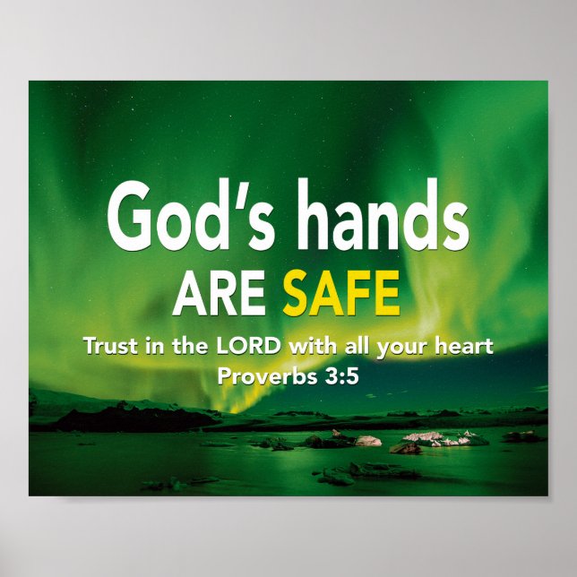TRUST IN THE LORD Christian Poster (Front)