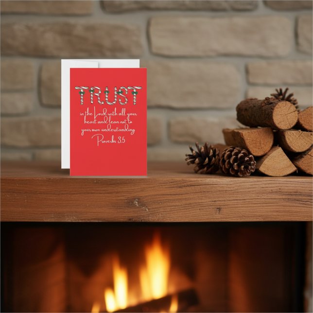 Trust in the Lord Christmas Personalized Card (Creator Uploaded)
