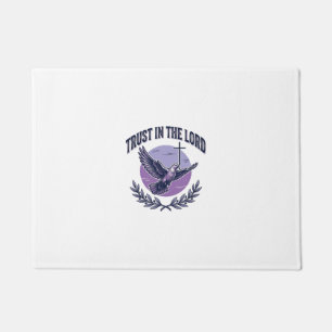 Trust in the Lord Dove Christian T-Shirt Design_1 Doormat