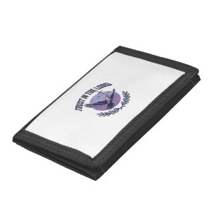 Trust in the Lord Dove Christian T-Shirt Design_1 Trifold Wallet