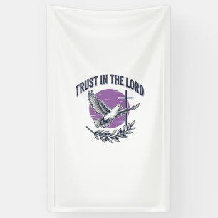 Trust in the Lord Dove Christian T-Shirt Design (2 Banner