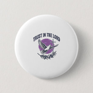 Trust in the Lord Dove Christian T-Shirt Design (2 Button