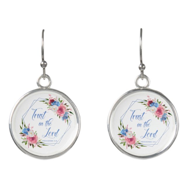 Trust In The Lord Earrings (Front)