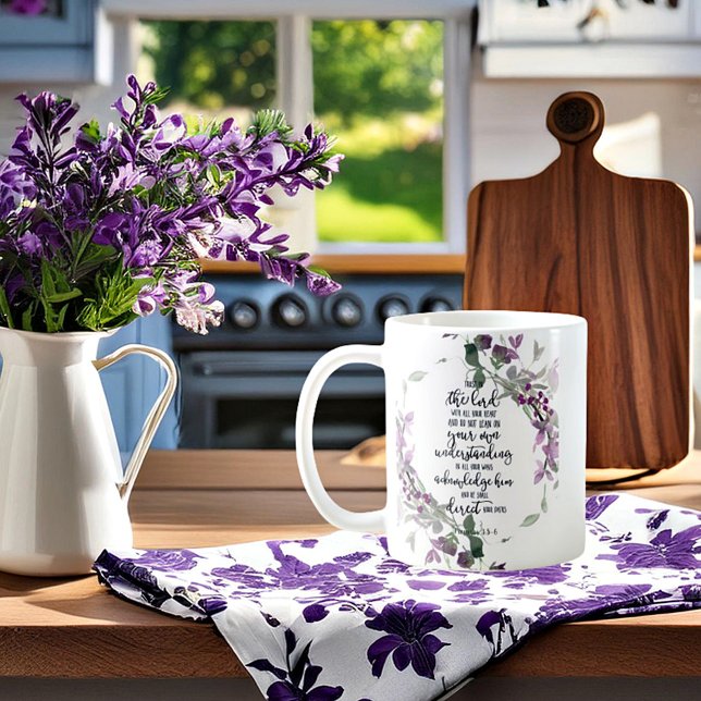 Trust in the Lord floral  Coffee Mug (Creator Uploaded)