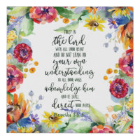 Trust in the Lord floral