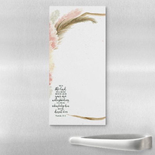 Trust in the Lord floral   Magnetic Notepad