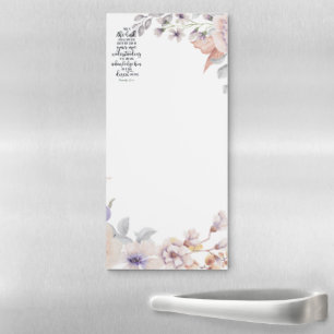 Trust in the Lord floral  Magnetic Notepad