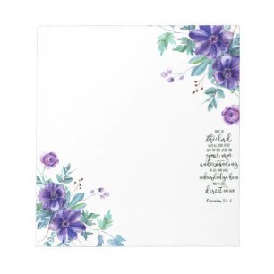Trust in the Lord floral Notepad