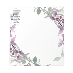 Trust in the Lord floral Notepad