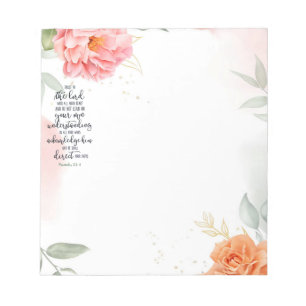 Trust in the Lord floral Notepad