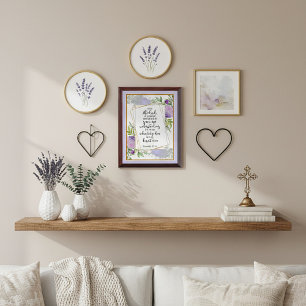 Trust in the Lord floral Plaque