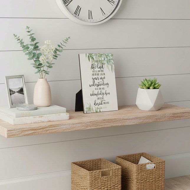 Trust in the Lord floral  Plaque (Creator Uploaded)