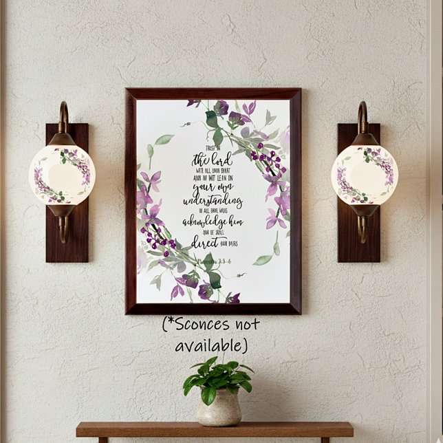 Trust in the Lord floral Plaque (Creator Uploaded)