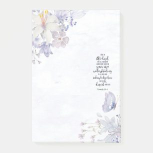 Trust in the Lord floral Post-it Notes