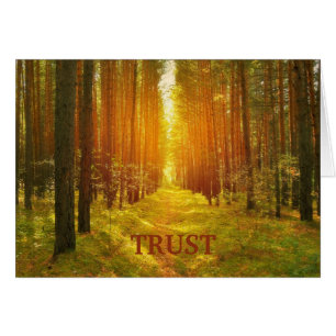 Trust in the Lord Forest Path All Occasion Card