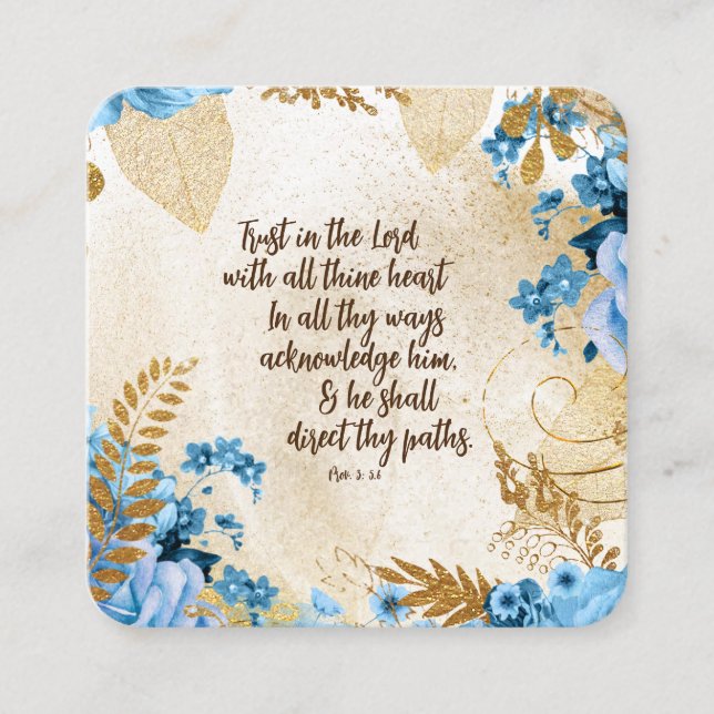 Trust in the Lord KJV Bible Verse Enclosure Card (Front)