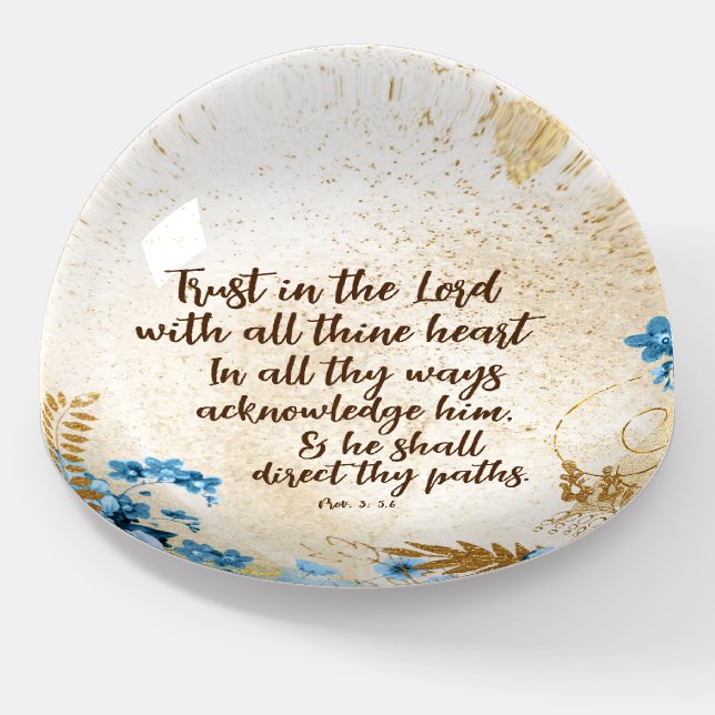 Trust in the Lord KJV Bible Verse Paperweight (Angled)