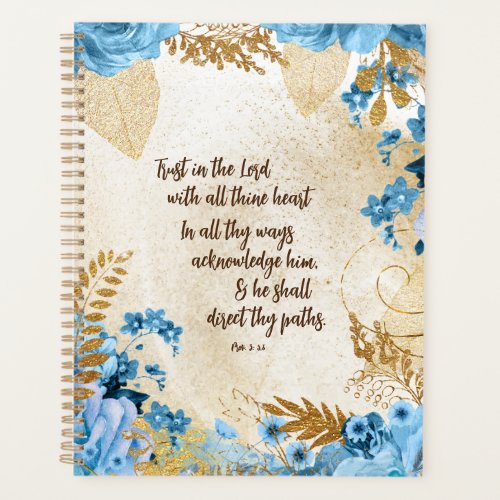 Trust in the Lord KJV Bible Verse Planner