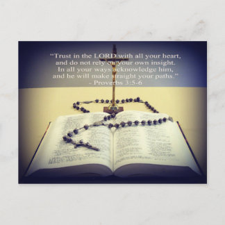 Trust in the Lord Message Postcard