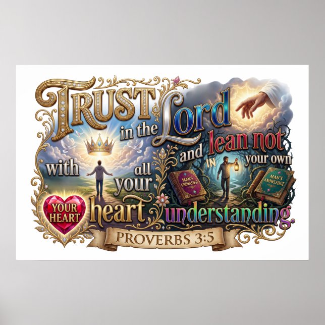 Trust In The Lord - Not Your Own Understanding Poster (Front)