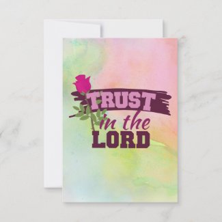 Trust in the Lord Note Card