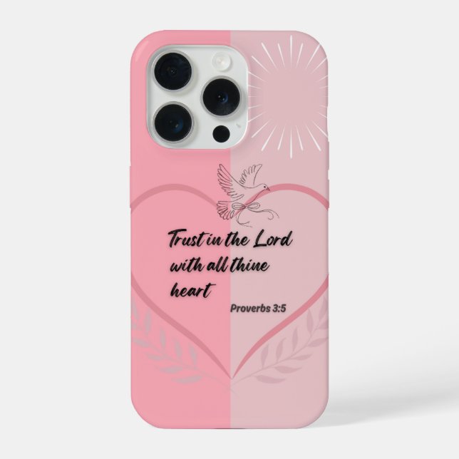 Trust in the Lord Phone Case – Proverbs 3:5 Christ (Back)