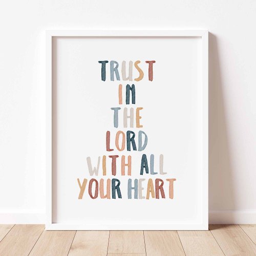 Trust in the lord poster