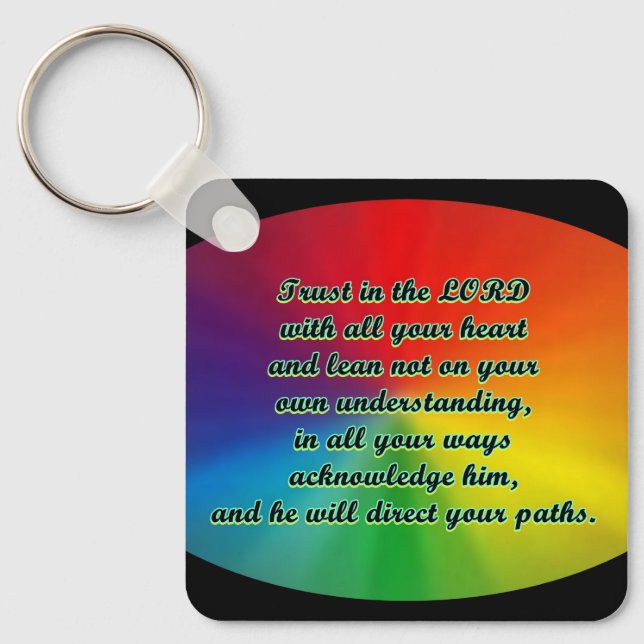 Trust in the lord Prayer Keychain (Front)