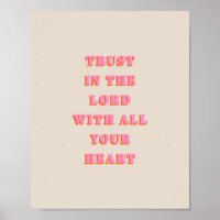 Trust In The Lord Proverbs 3:5-6 Bible Verse Quote