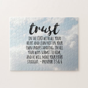 Trust in the Lord Proverbs 3:5-6 Jigsaw Puzzle