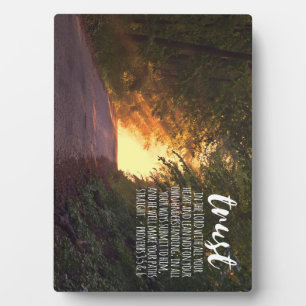 Trust in the Lord Proverbs 3:5-6 Plaque