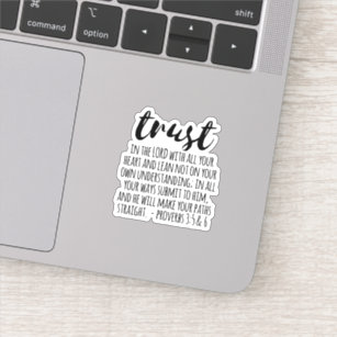 Bible Verse Stickers Proverbs 3:5-6