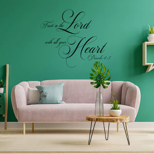 Trust in the Lord Wall Decal