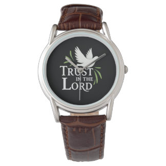 Trust in the Lord White Dove Christian Watch