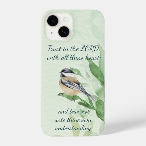 Trust in the LORD with all thine heart and lean   iPhone 14 Case