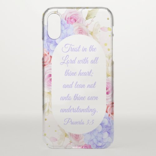Trust in the Lord with All Thine Heart Womens iPhone X Case