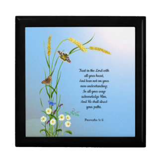 Trust in the Lord with all your heart Bible Verse Gift Box