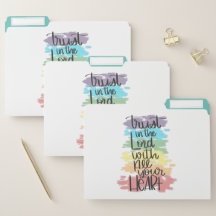 Trust in the Lord with All Your Heart File Folders