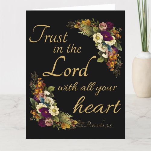 Trust in the LORD with All Your Heart for Women Thank You Card