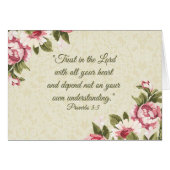 Trust in the Lord with all your Heart Pink Roses (Front Horizontal)