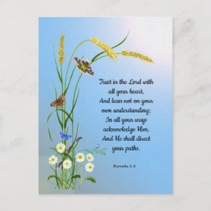 Trust in the Lord with all your heart Poster Postcard